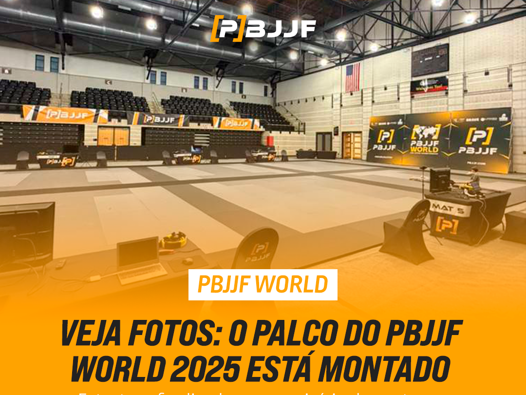 VEJA FOTOS: O palco do PBJJF World 2025 está montado em Maryland!